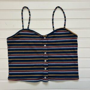 Urban Outfitters x Project Social T Ribbed Striped Tank Top Cami
